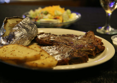Steak Dinner at Rex's Rendezvous - Warsaw, Indiana